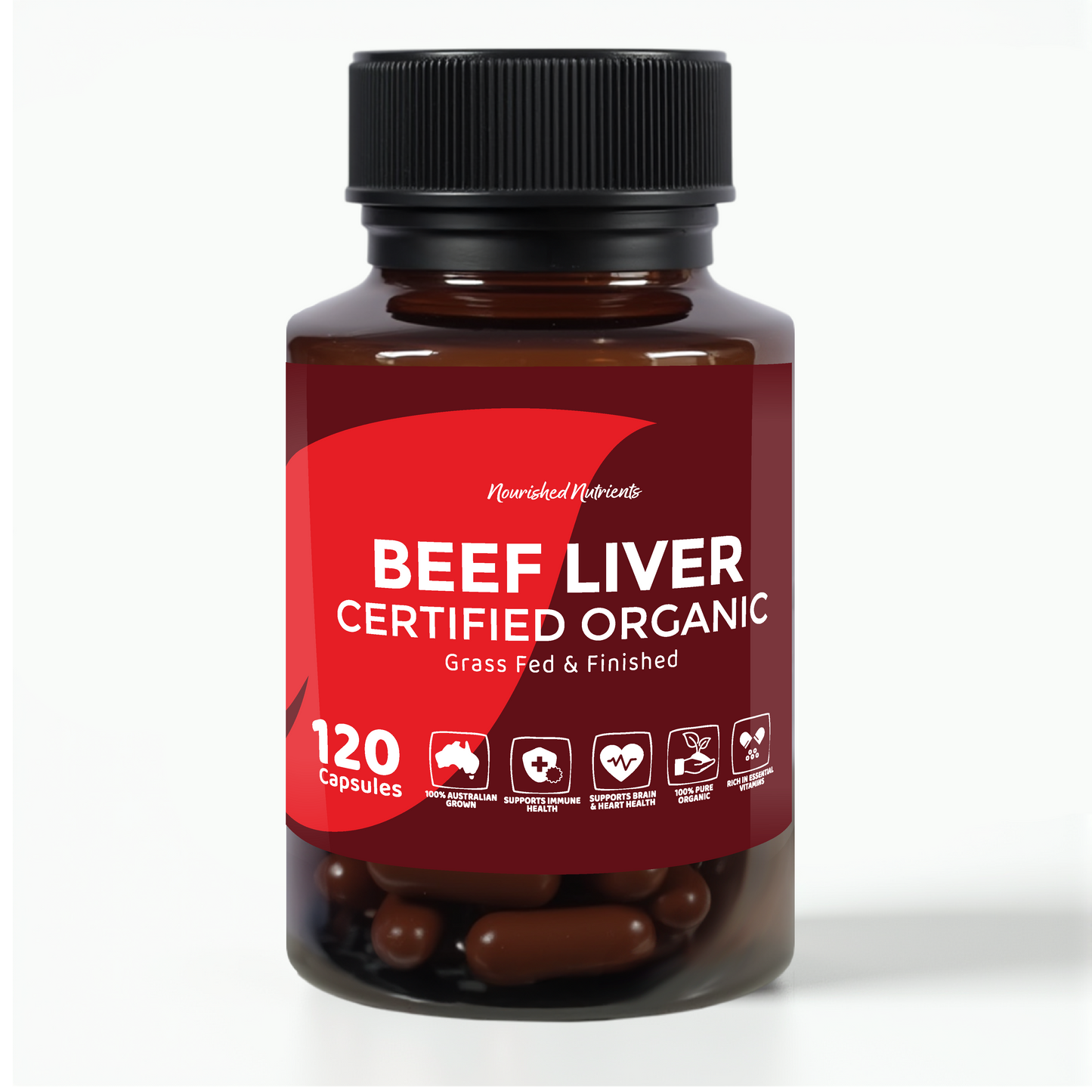 Australian Certified Organic Beef Liver Capsules