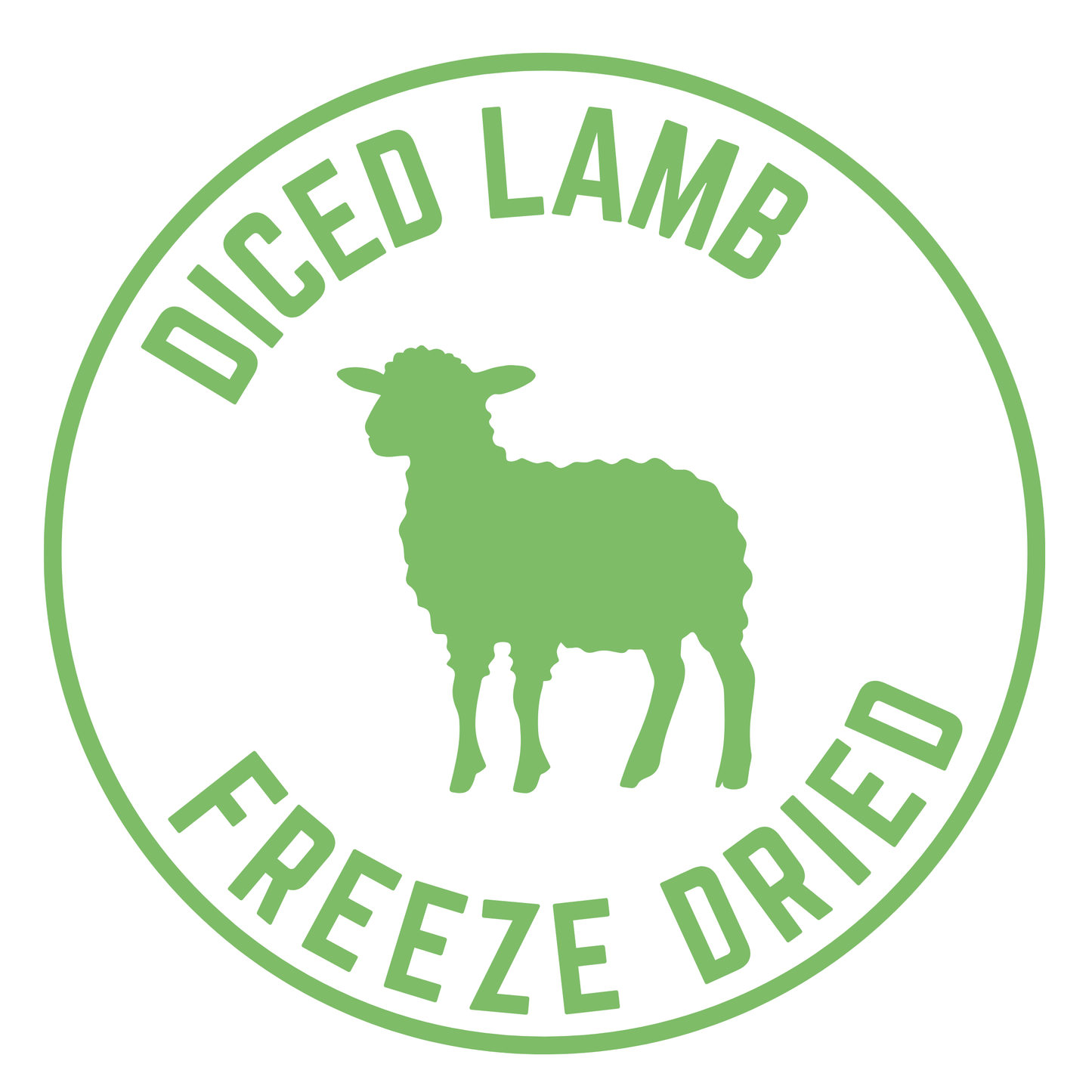Freeze Dried Diced Lamb- Grass Fed & Finished