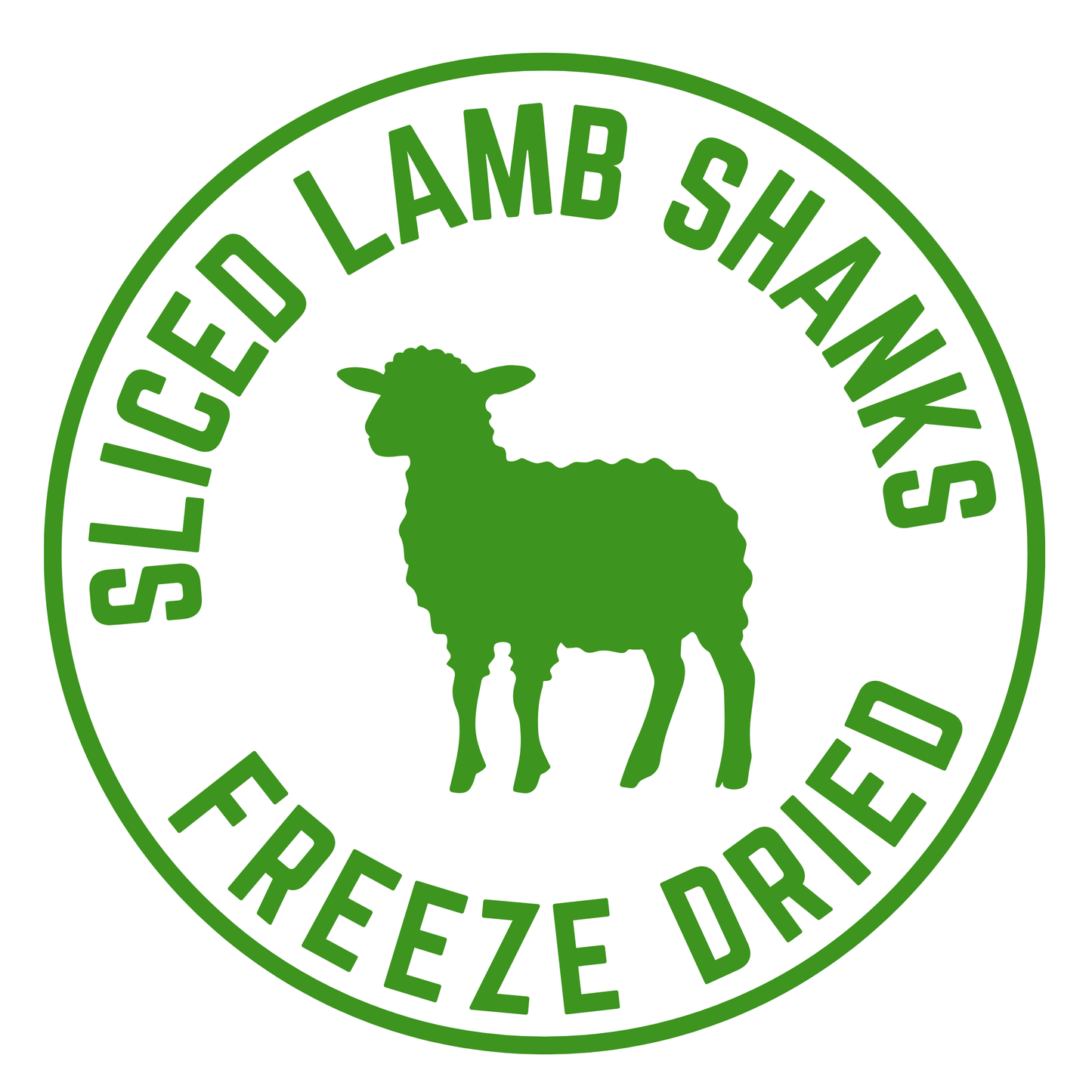 Freeze Dried Sliced Lamb Shanks