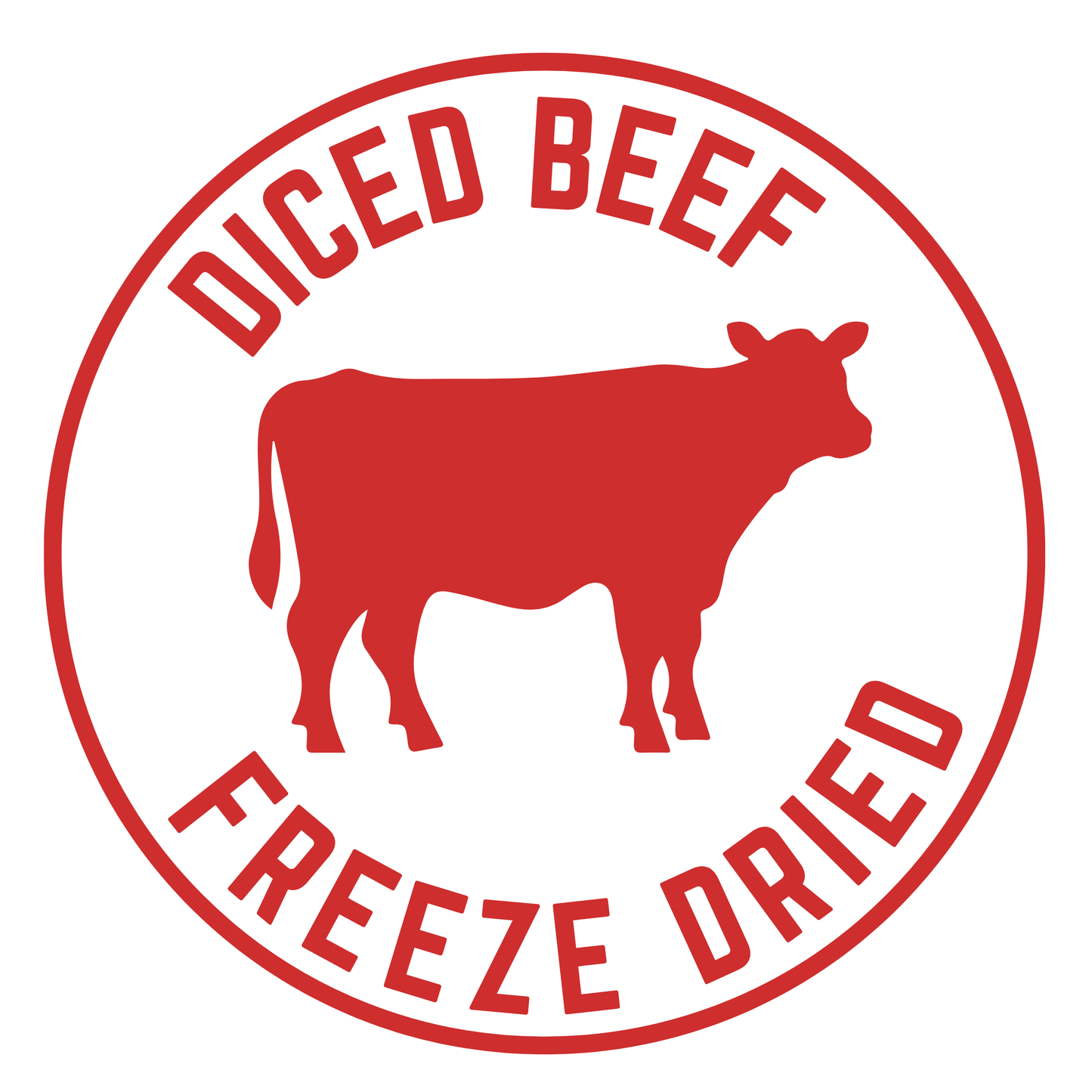 Freeze Dried Diced Beef- Grass Fed & Finished