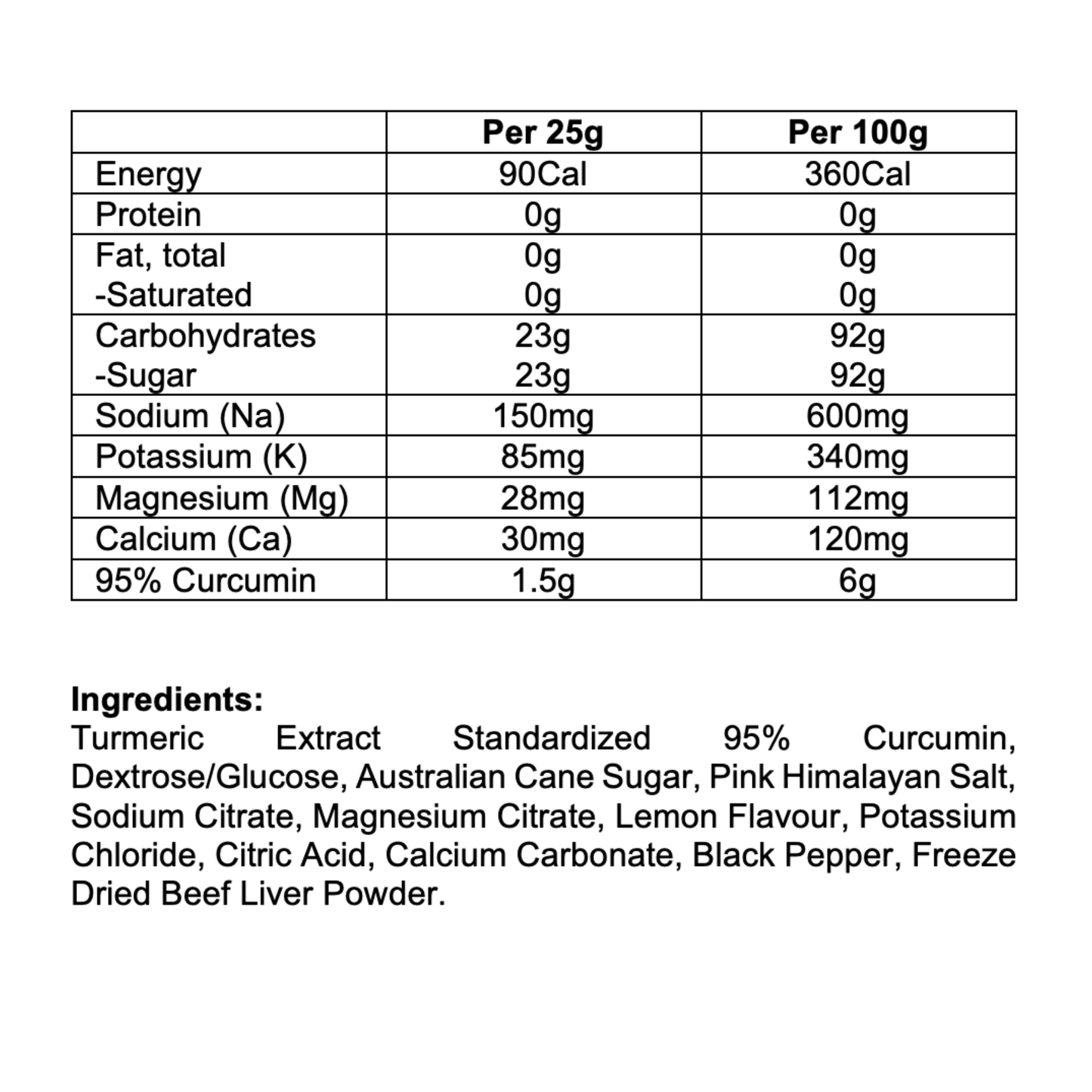 Lemon Electrolytes Powder –Natural Hydration Mix (500g / 1kg) – Turmeric & Himalayan Salt – Pure Pantry Australia