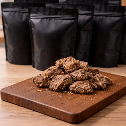 10 x 50g Freeze-Dried Beef Chunks – White Label Bulk Pack
