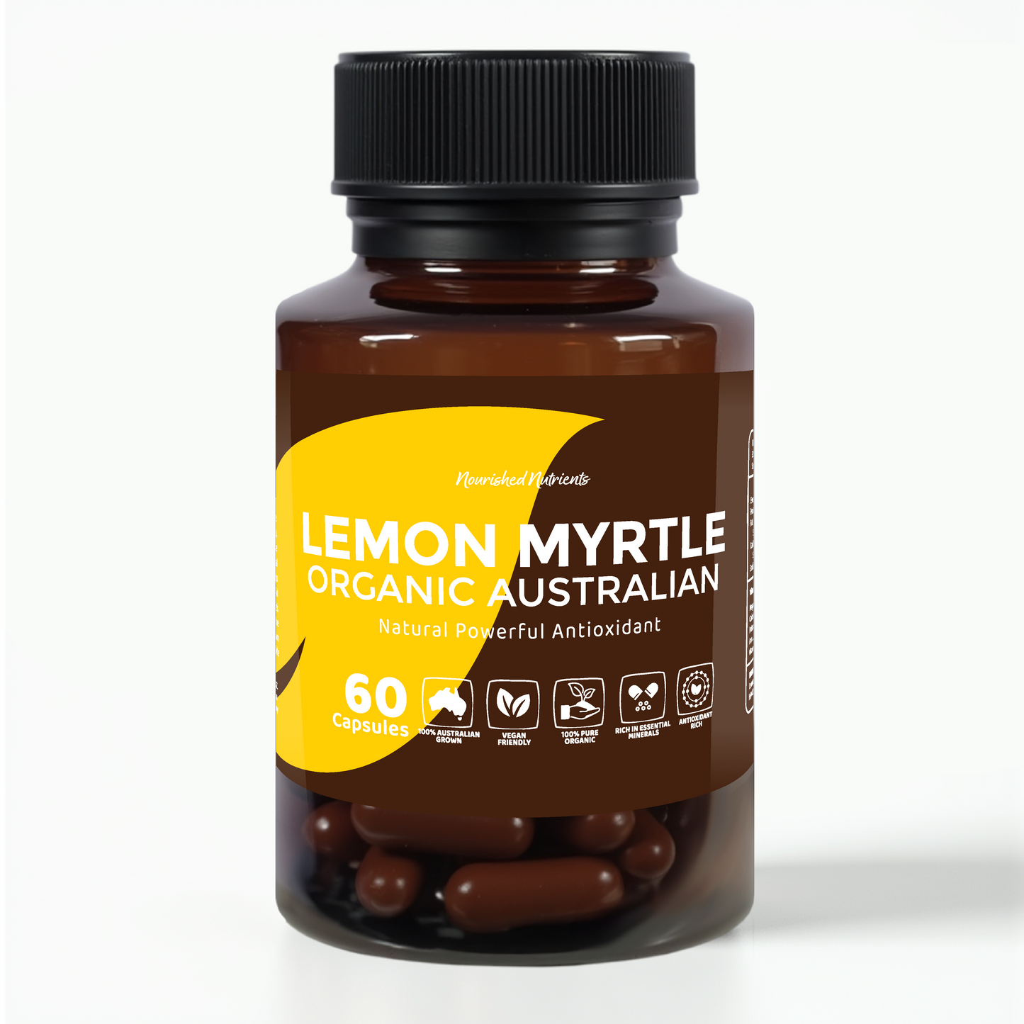 Australian Certified Organic Lemon Myrtle Capsules- Backhousia citriodora