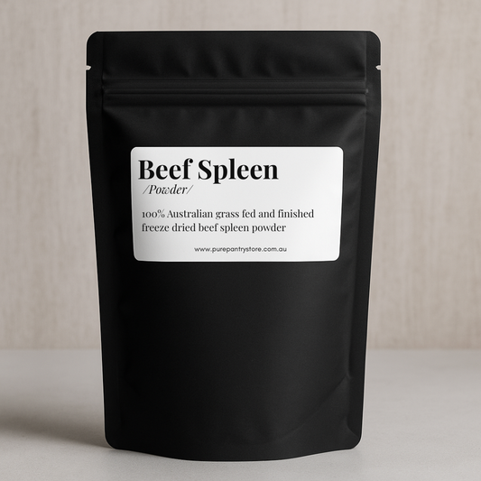 Organic Beef Spleen Powder- Australian Grass Fed & Finished Freeze-Dried Beef 100g