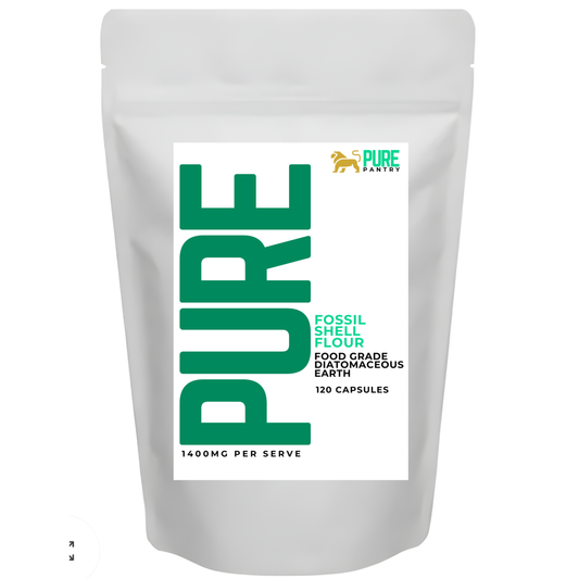 Fossil Shell Flour Capsules – 120 Diatomaceous Earth Capsules