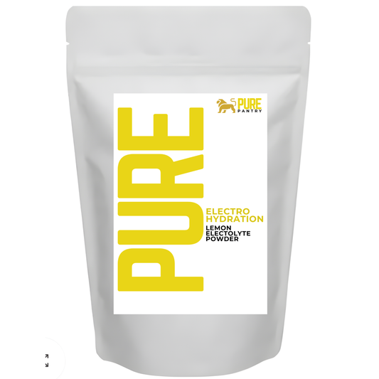 Lemon Electrolytes Powder –Natural Hydration Mix (500g / 1kg) – Turmeric & Himalayan Salt – Pure Pantry Australia